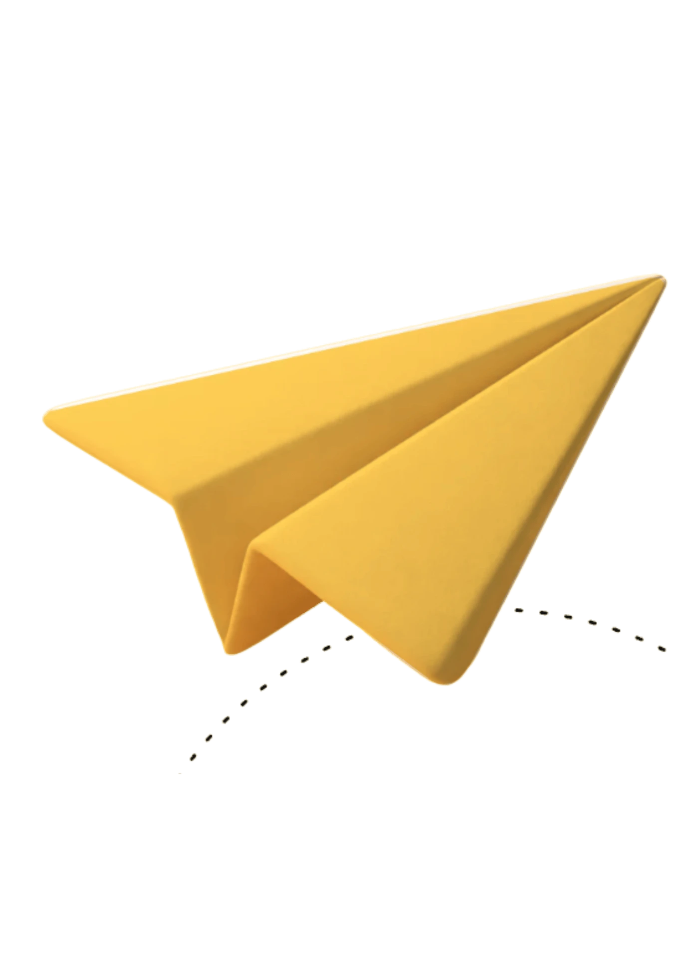 Yellow origami paper plane, the ImmigrateAI Global symbol